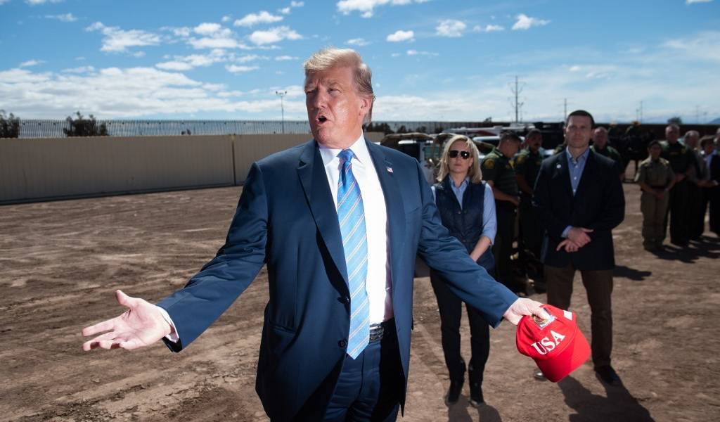 Trump asegura en la frontera que EE.UU. &quot;está lleno&quot;
