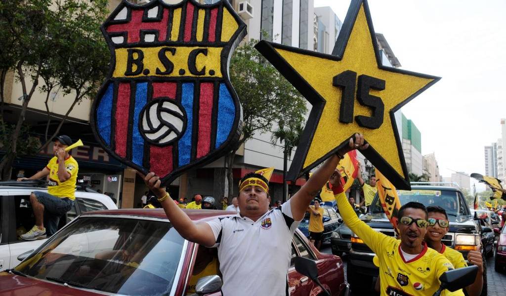 Barcelona festejó con sus hinchas en el Centro de Convenciones de Guayaquil