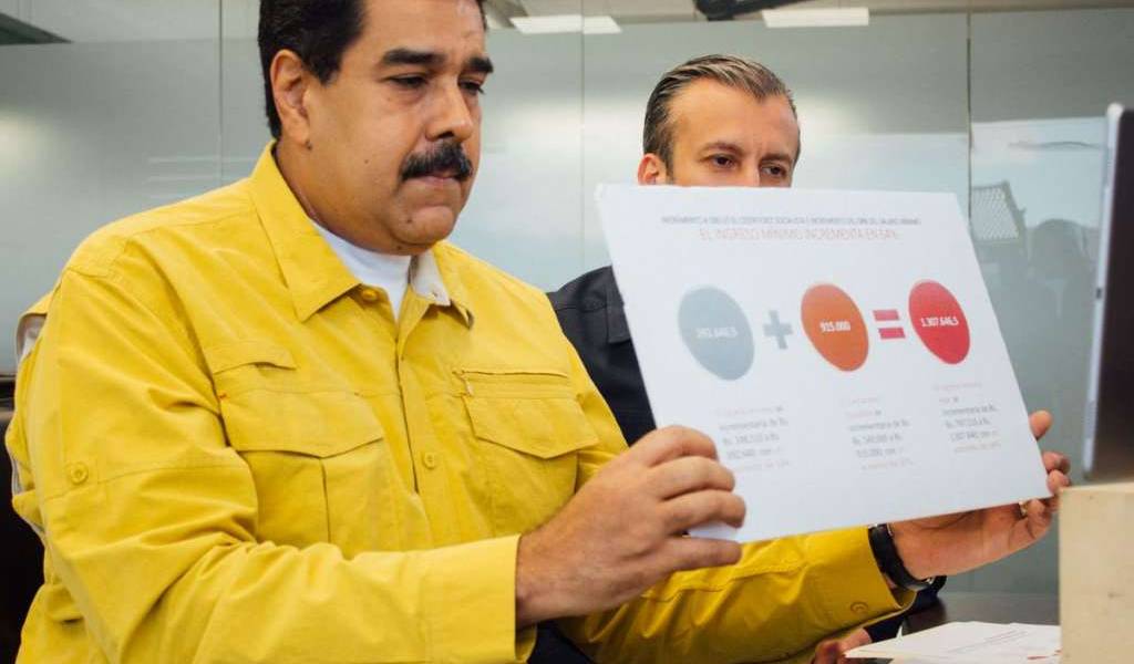 Maduro aumenta 64% el ingreso mínimo de los venezolanos