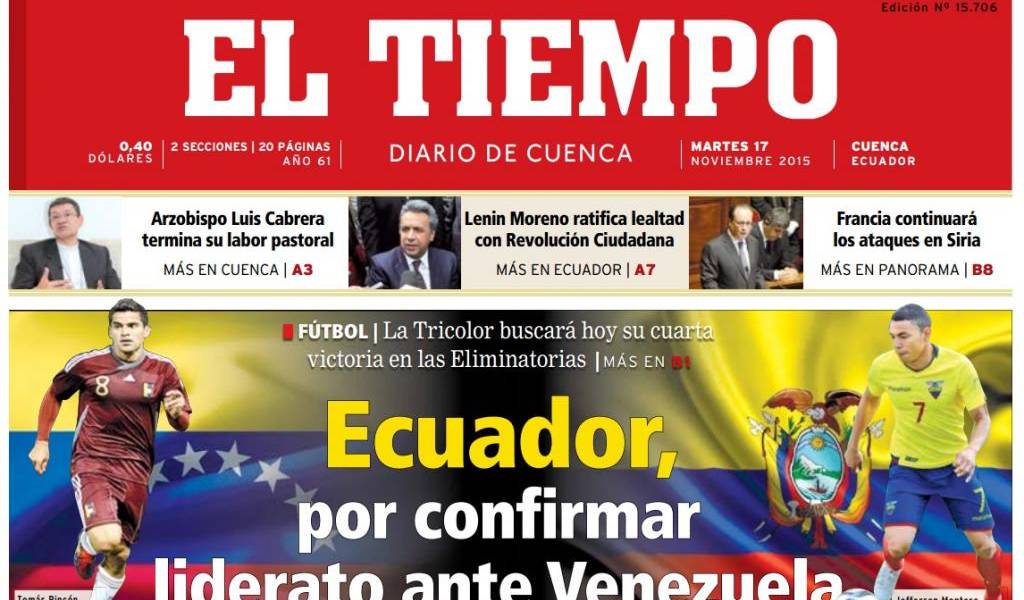 Diario El Telégrafo compra casi la mitad de diario El Tiempo de Cuenca