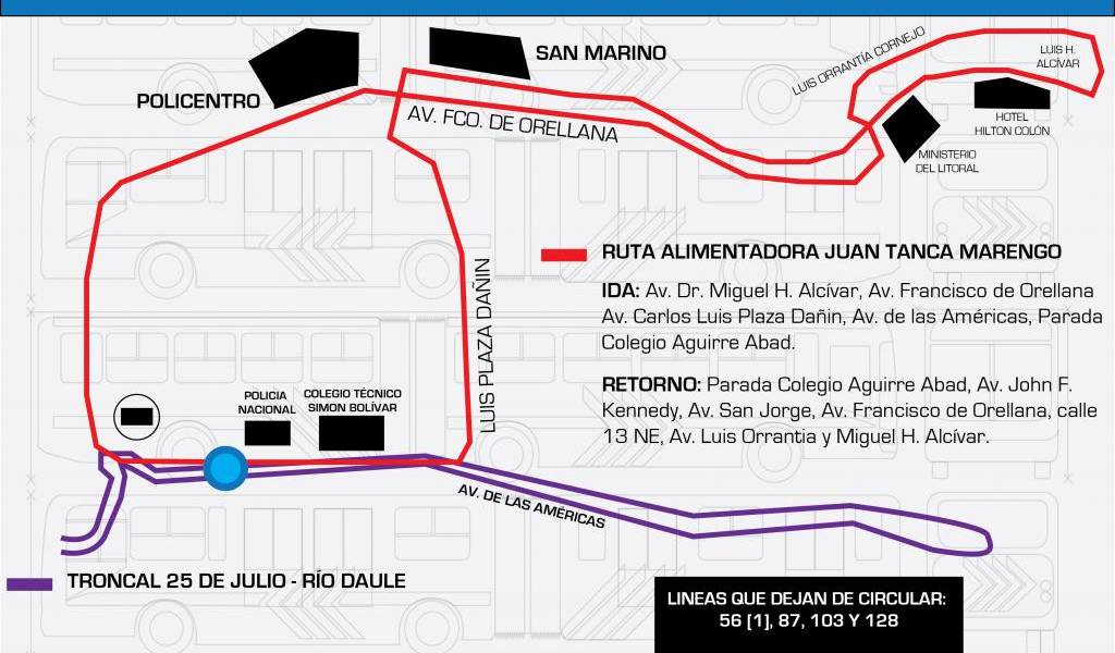 Malestar en pasajeros por nuevas rutas de buses a causa de la Troncal 2 de la Metrovía
