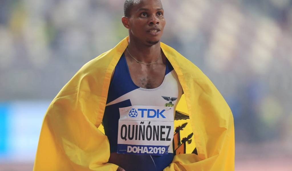 Álex Quiñónez logra bronce en el mundial de atletismo
