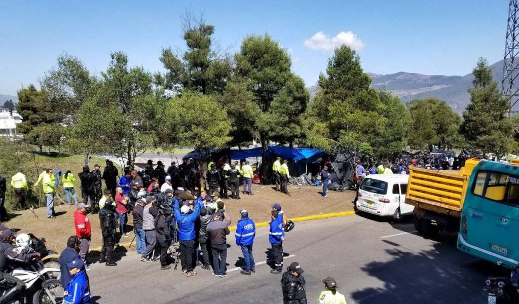 Autoridades intervinieron campamento venezolano