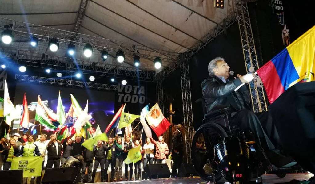 Moreno y Lasso coinciden en Quito para su cierre de campaña