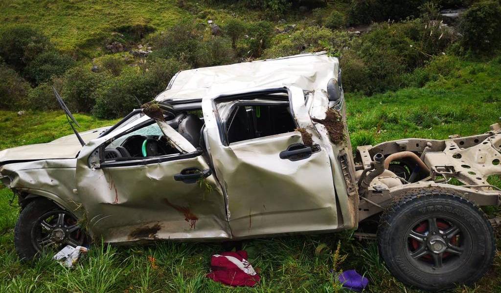 Accidente en Cañar deja 2 fallecidos y 5 heridos