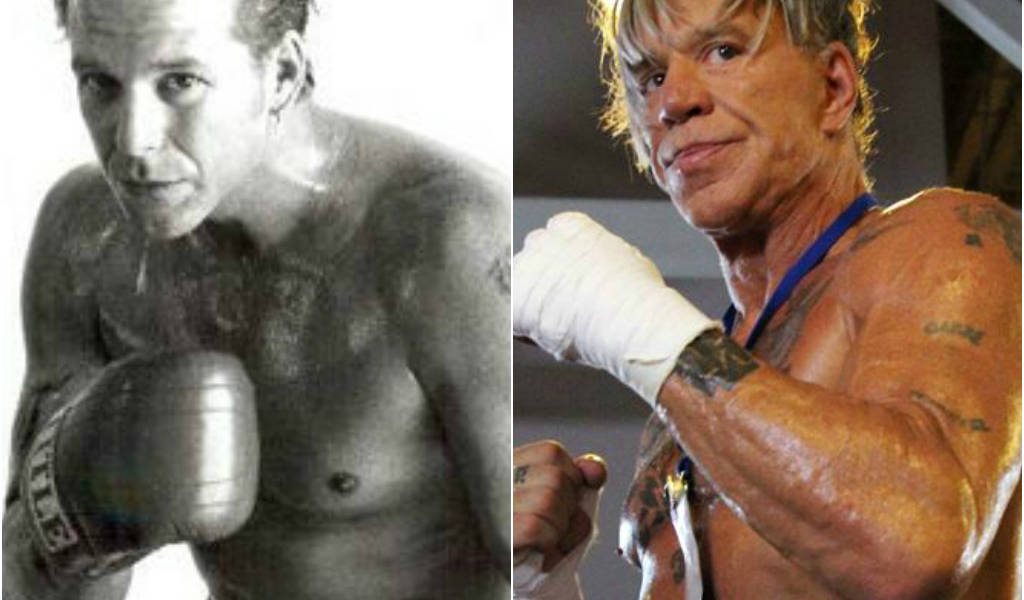 A sus 62 años, Mickey Rourke vuelve a ponerse los guantes de boxeo