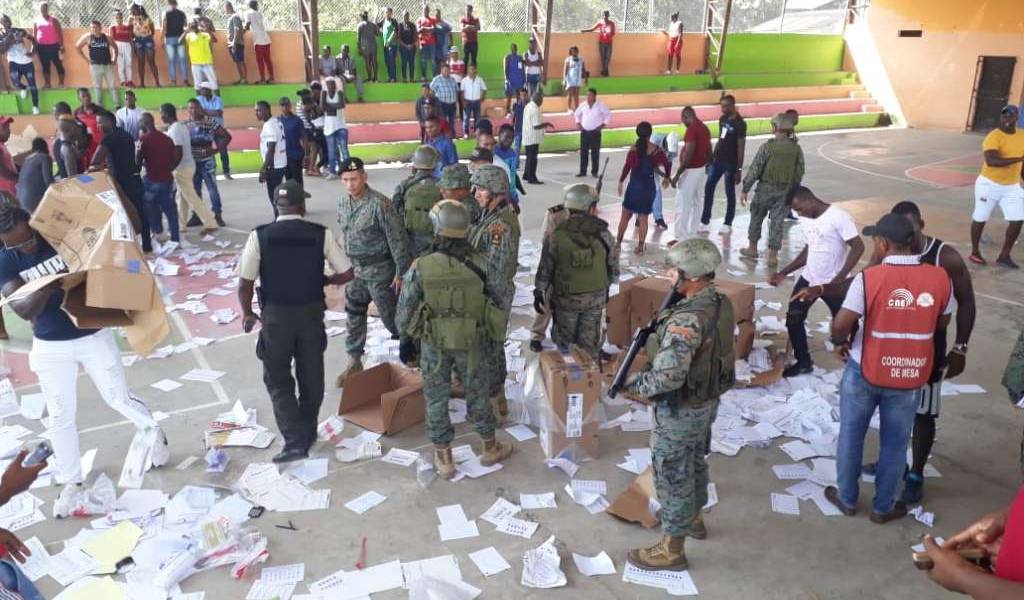 Suspenden elecciones en cinco juntas de Esmeraldas