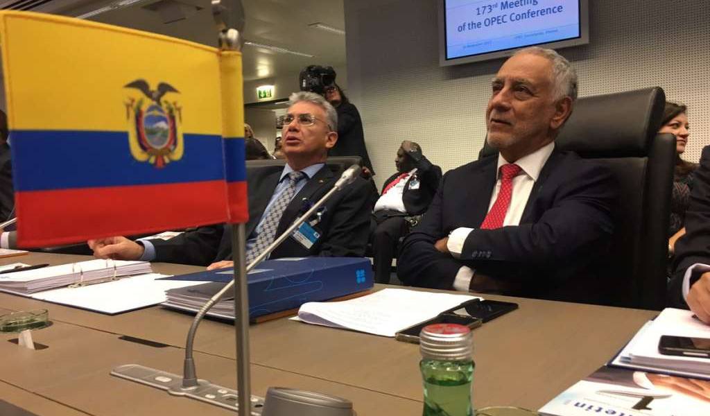 Ecuador apoya consenso de la OPEP para extender recorte de producción