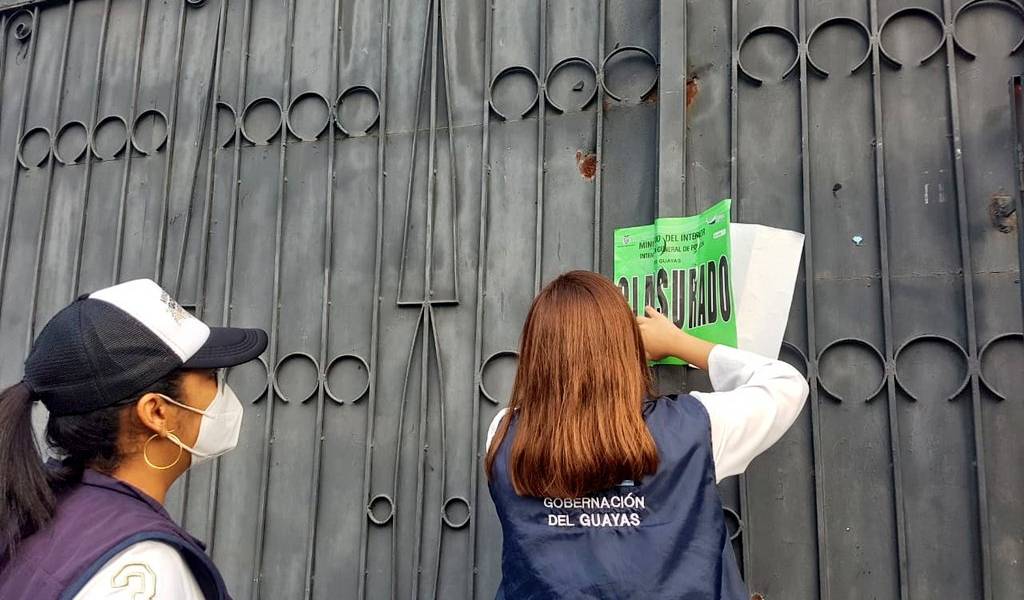 Guayaquil: 8 locales clausurados por incumplir normas de bioseguridad