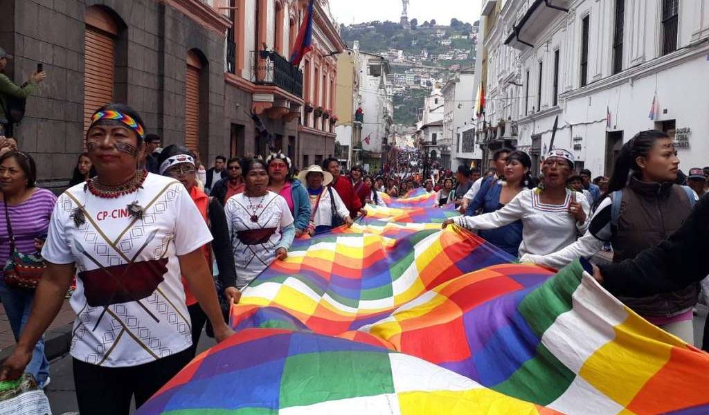 Marcha de la Conaie llega a Quito para exigir respuestas al Gobierno de Lenín Moreno