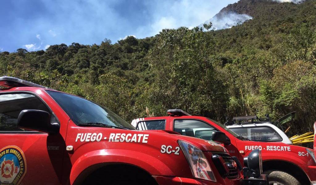 Controlado 70 por ciento del incendio forestal en Parque Nacional Cajas