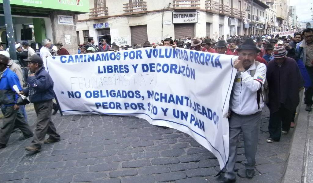 Marchas del Seguro campesino fueron pacíficas, pero con pedidos firmes