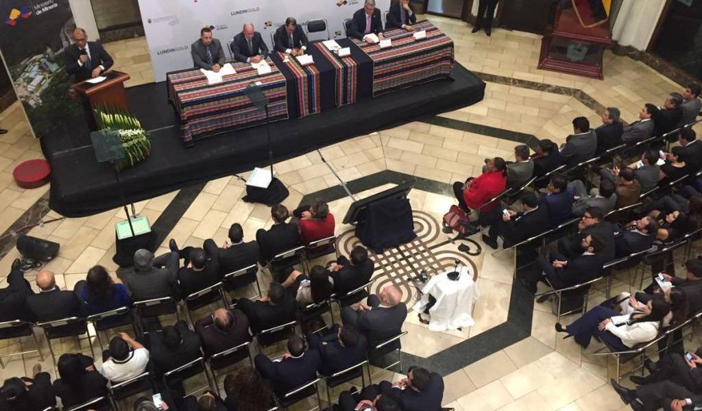 Firman contrato de explotación para proyecto minero Fruta del Norte