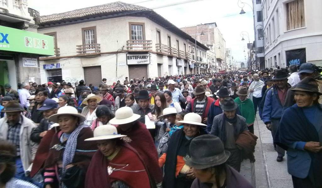 Marchas del Seguro campesino fueron pacíficas, pero con pedidos firmes