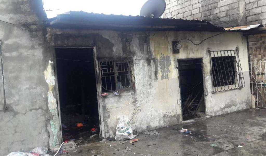 Hombre con problemas de alcohol y drogas incendió su casa en Guayaquil