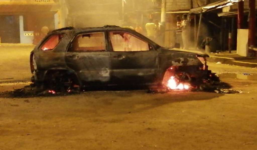 17 procesados por incendiar patrullero en Esmeraldas