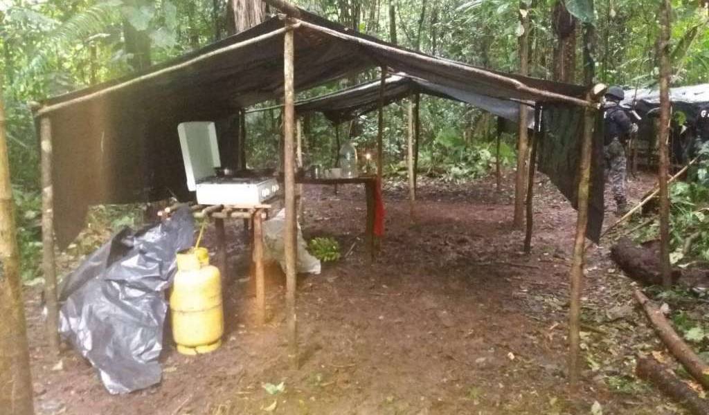 FF.AA. hallan posible base clandestina de entrenamiento en Sucumbíos