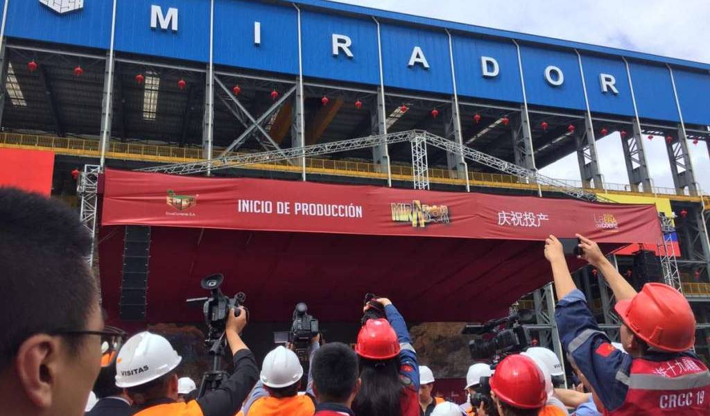 Proyecto Mirador inició operaciones en Zamora Chinchipe