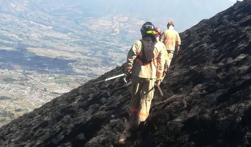 Incendios forestales en Imbabura están controlados pero no sofocados, según Ambiente