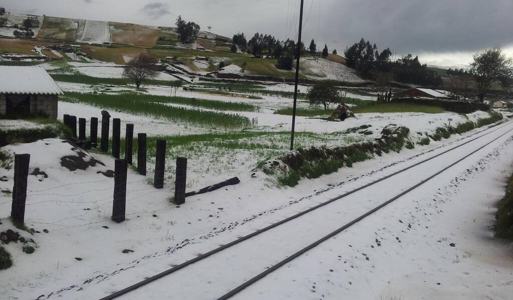 Fuerte granizada destruyó viviendas y cultivos en cantón Colta