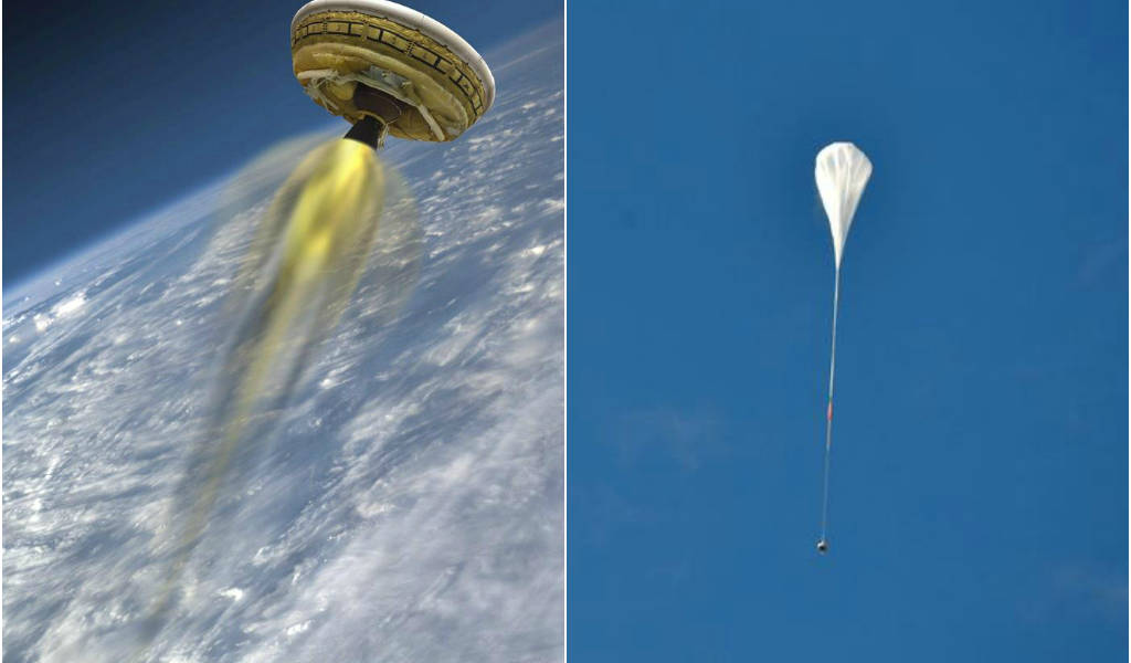 La NASA probó un &quot;platillo volador&quot; que podría llevar humanos a Marte