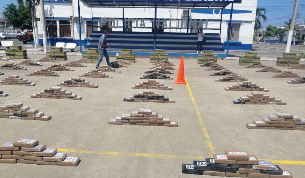 Decomisan una tonelada de cocaína en puerto de Machala