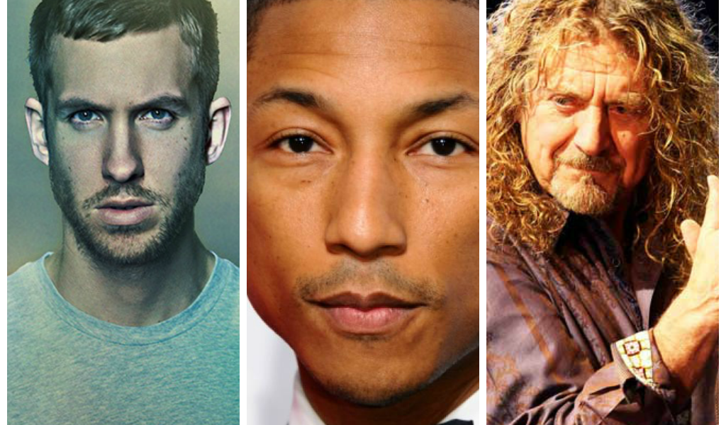 Calvin Harris, Pharrell Williams y Robert Plant en el Lollapalooza de América Latina