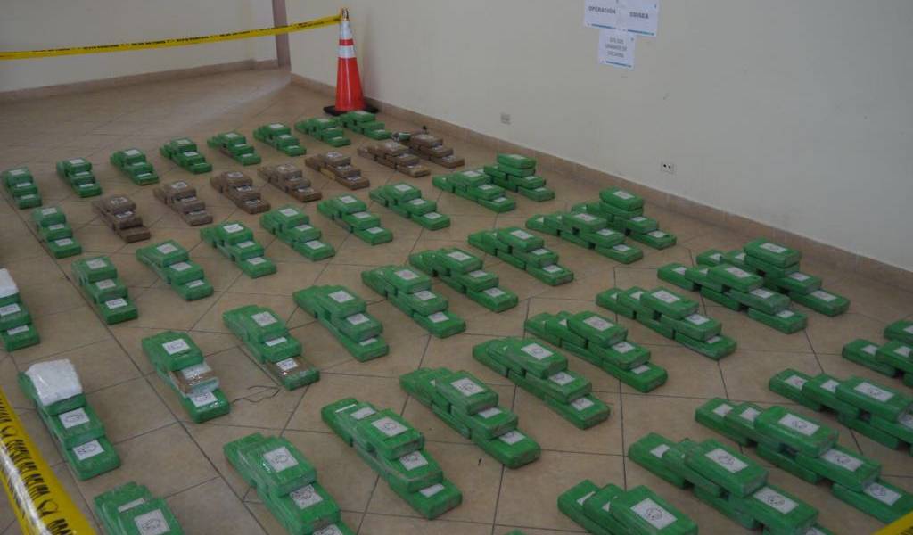 Incautan 319 k de clorhidrato de cocaína en Guayaquil