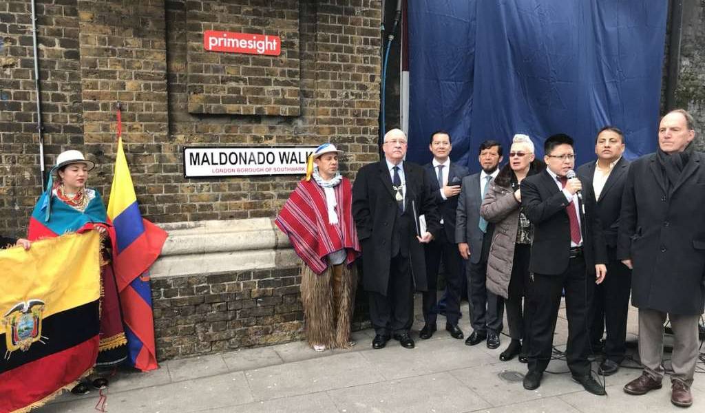 Pedro Vicente Maldonado tiene una calle en su honor en distrito de Londres