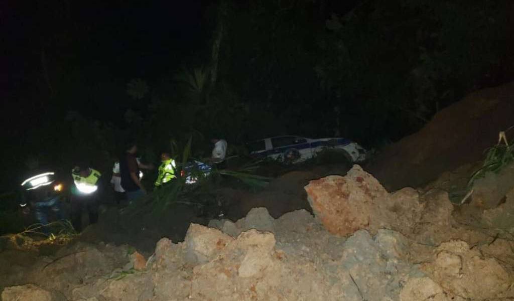 Un muerto por derrumbe en vía Las Mercedes-Los Bancos