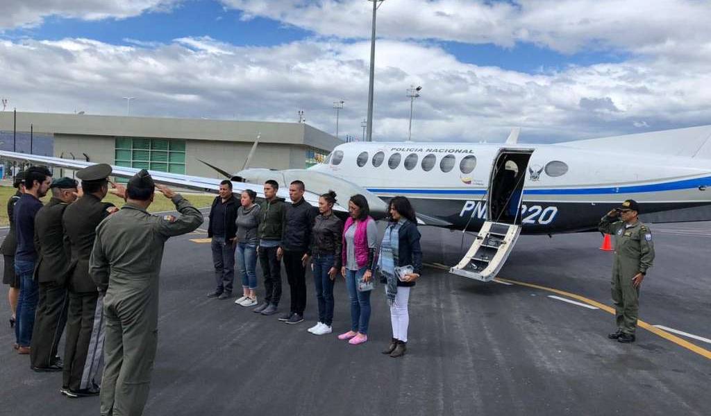 Segundo grupo de cadetes llega a Ecuador tras atentado