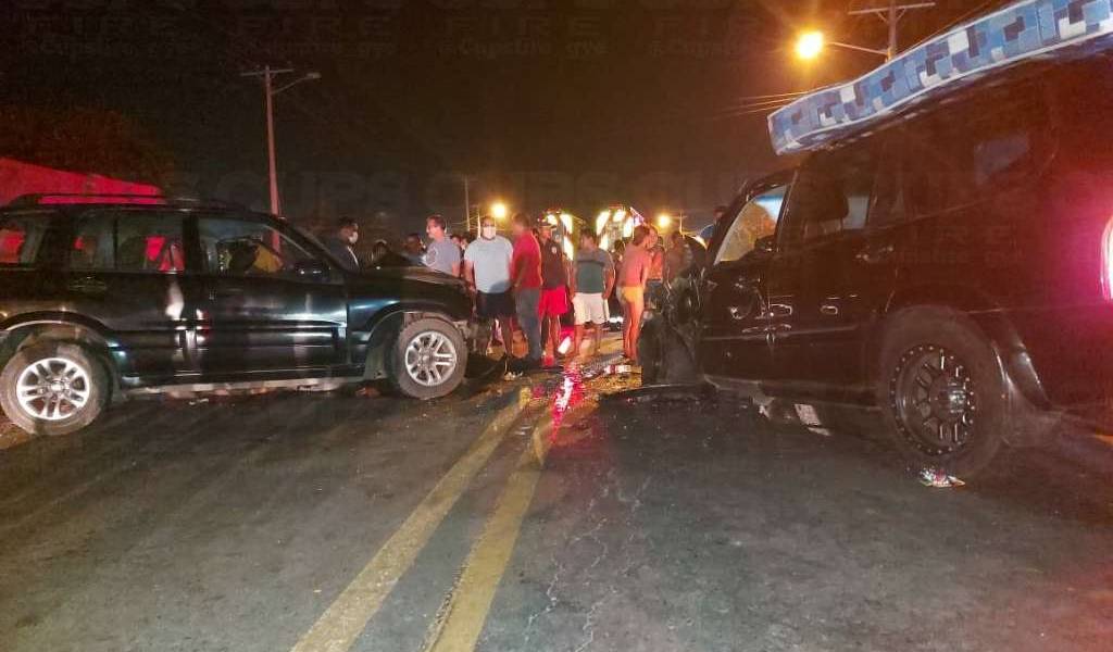 Un herido de gravedad tras choque vehicular en Yaguachi