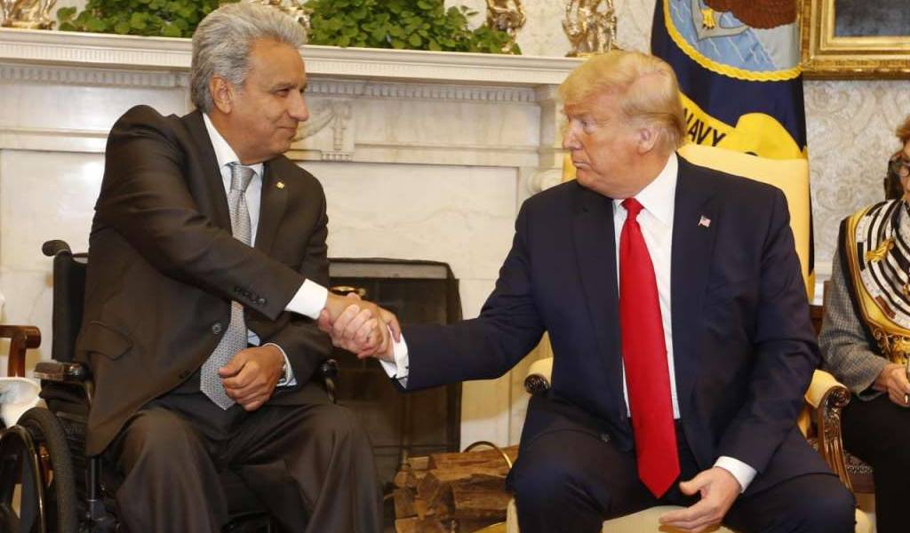 Trump recibe a Moreno y ofrece trabajar para un acuerdo comercial con Ecuador