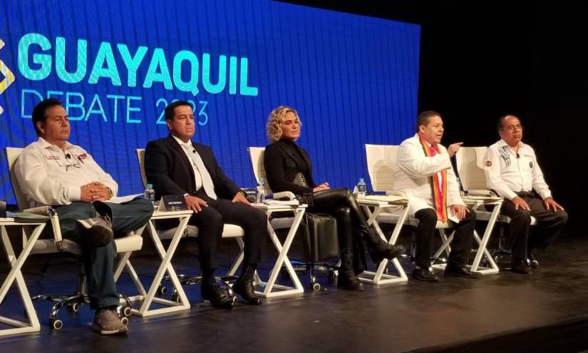 Jaime Páez, John Garaycoa, Cynthia Viteri, Ecuador Montenegro e Iván Tutillo conforman el segundo grupo de candidatos a la Alcaldía de Guayaquil que debaten la noche de este domingo 15 de enero.