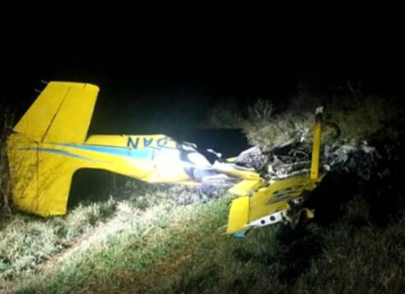 Imagen del avión siniestrado en Brasil.