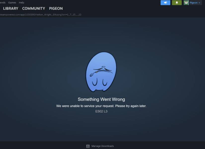 Ante la amplia demanda, las descargas de Silksong no están disponibles.