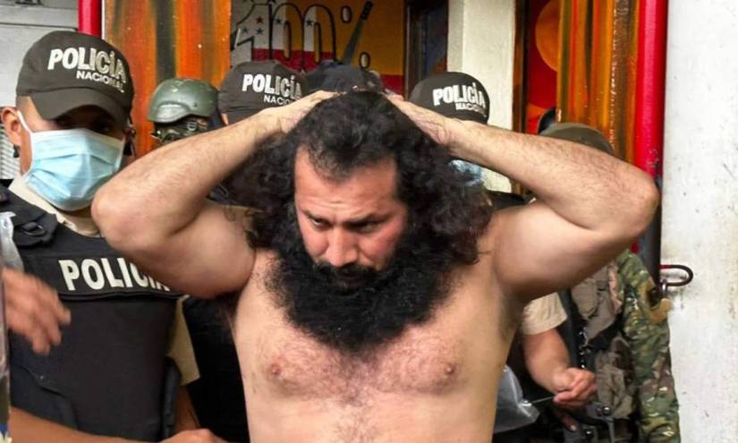 Imagen de agosto de 2023. José Adolfo Macías Villamar (alias Fito) fue trasladado el año pasado a la cárcel La Roca, en el Puerto Principal, pero su permanencia en ese reclusorio fue temporal, pues un juez ordenó que nuevamente sea llevado a la cárcel regional de Guayaquil.