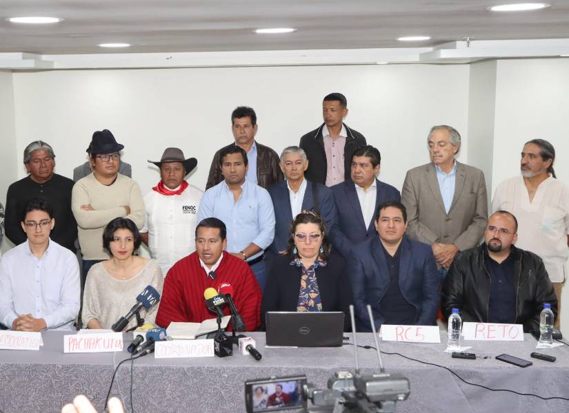 Rueda de prensa de las Organizaciones Sociales por la Unidad de la Izquierda.