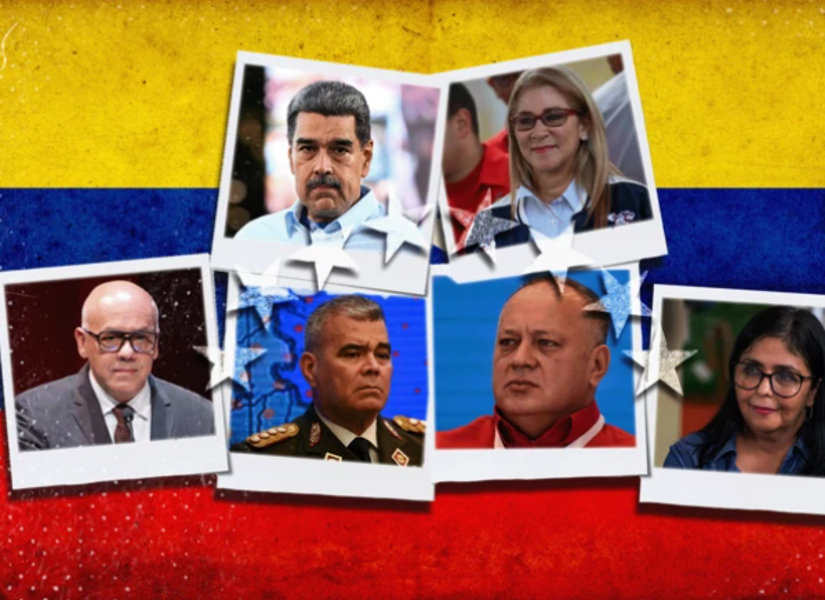 Arriba: Nicolás Maduro y Cilia Flores.