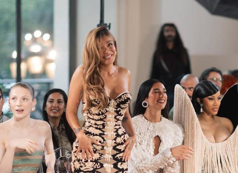 Karol G junto a Dua Lipa y Cardi B.