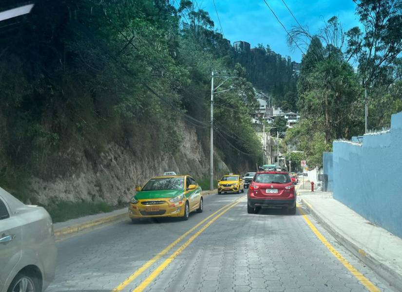 La congestión en el Camino de los Conquistadores.