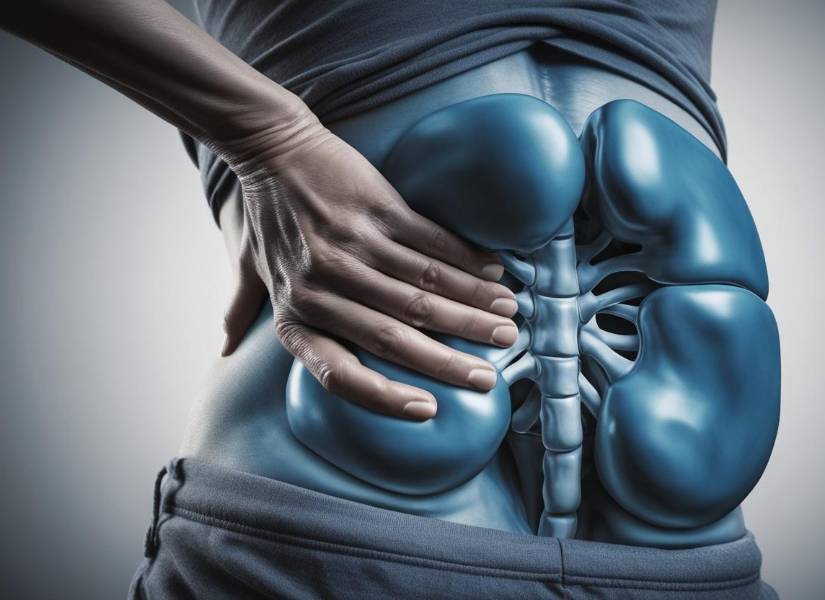 Foto referencial a dolor por cálculos renales.