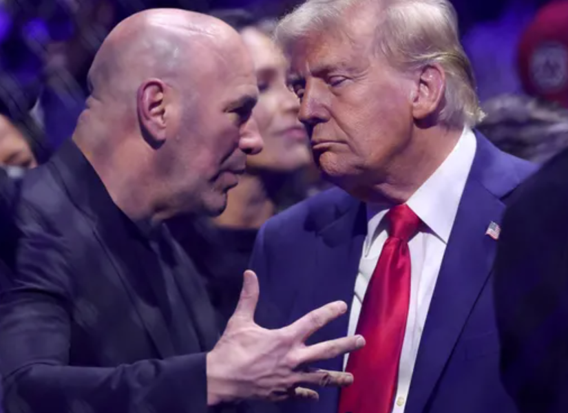 Donald Trumo con el presidente de la UFC, Dana White