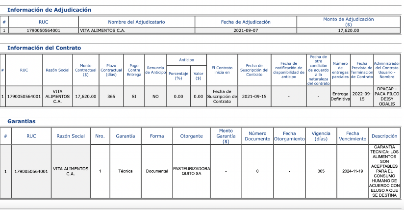 El servicio fue adjudicado en septiembre de 2021.