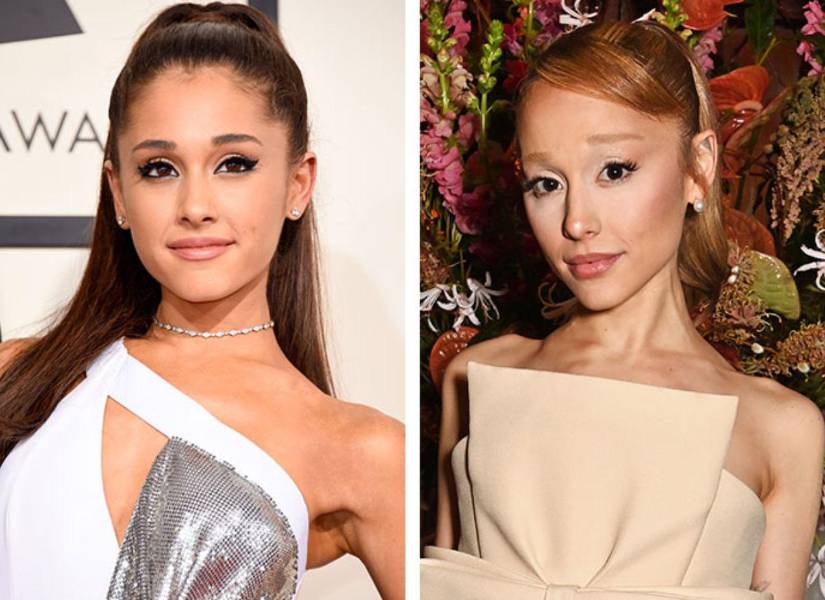 Ariana Grande antes y después de Wicked.