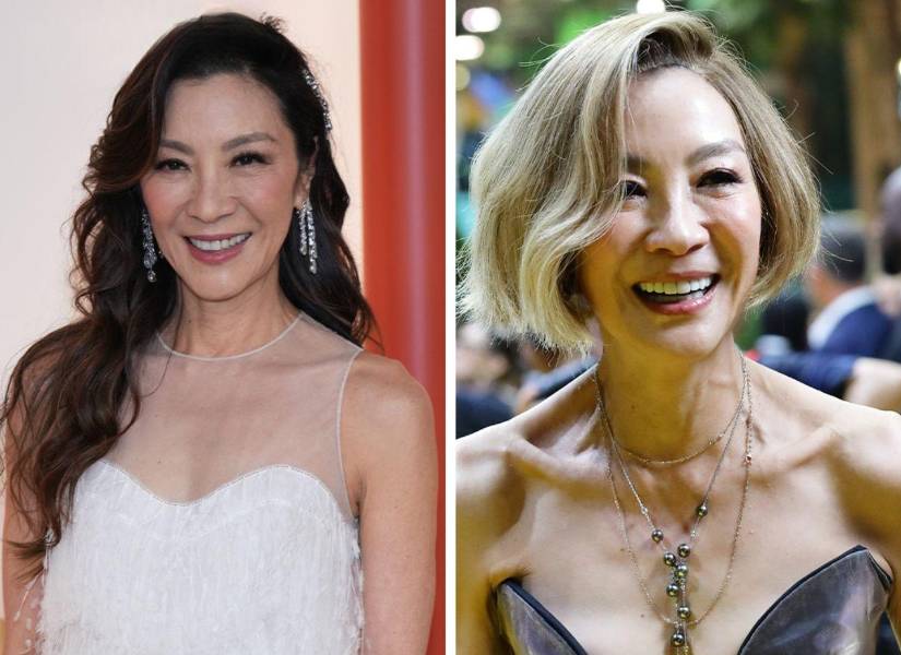 Michelle Yeoh antes y después de Wicked.