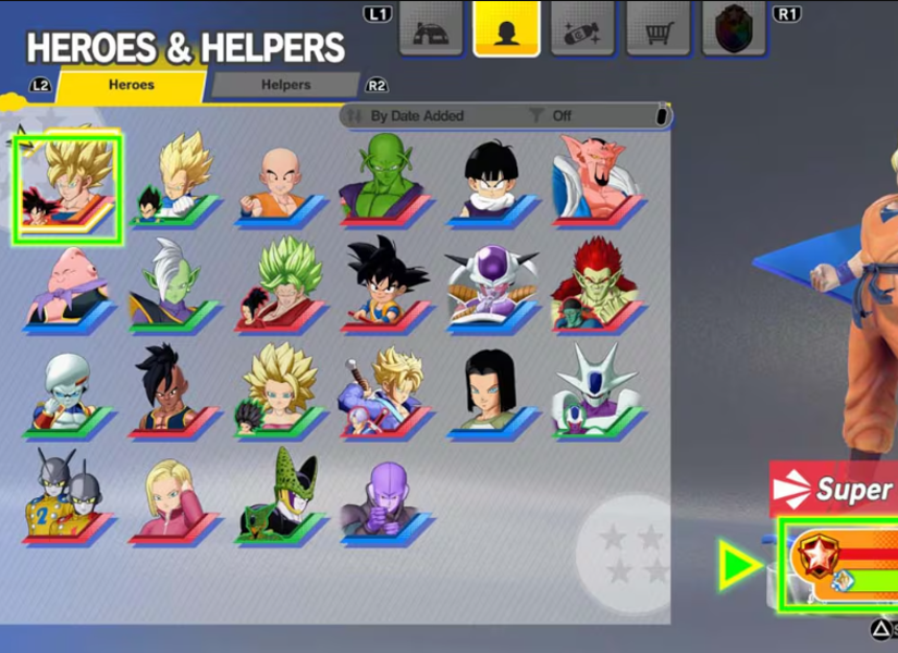 Así se ve la pantalla de elección de personaje