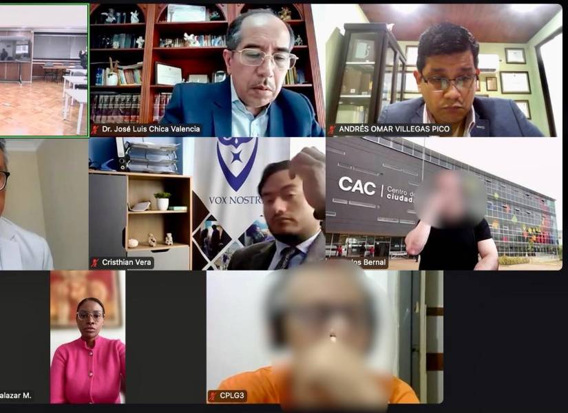 Audiencia que envió a juicio a Jorge Glas y Carlos Bernal en el caso Reconstrucción de Manabí.