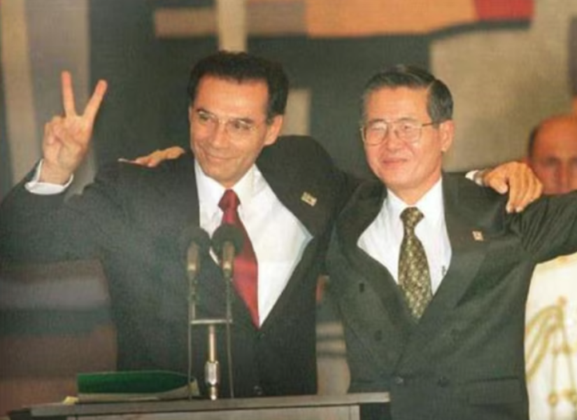 Jamil Mahuad y Alberto Fujimori