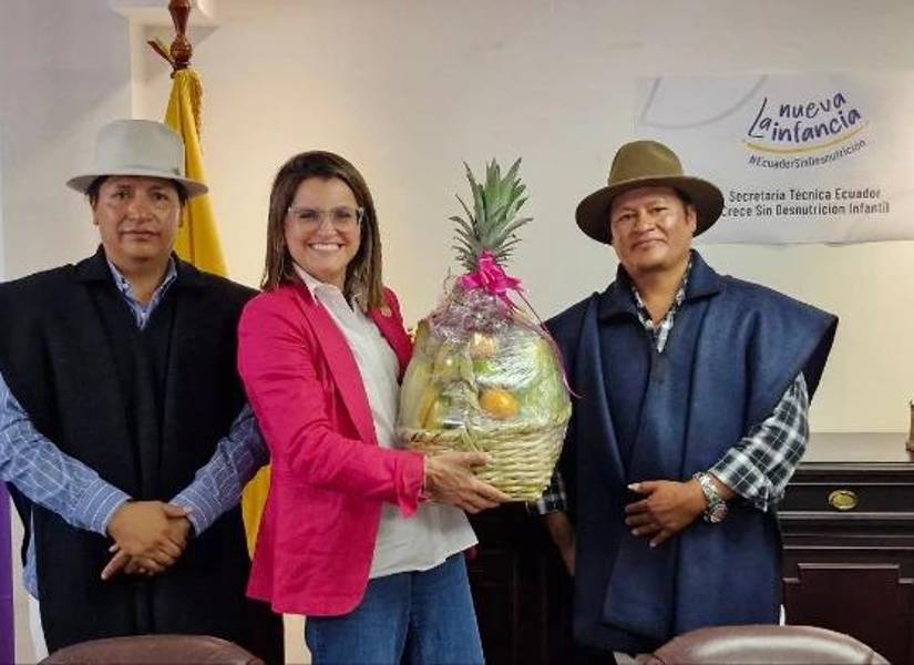 En 2024, cuando Pinto era secretaria técnica Ecuador Crece Sin Desnutrición Infantil.